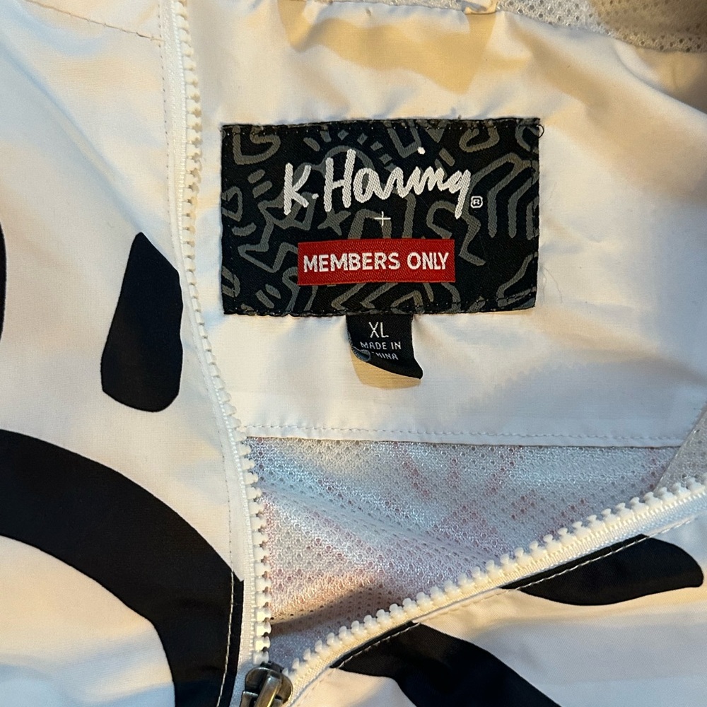 NEW, never worn, RARE Members Only x Keith Haring Jacket